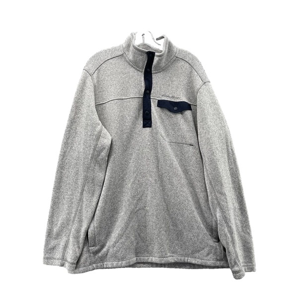 Eddie Bauer Other - Eddie Bauer Sweater Men's XL 1/4 Button Outdoor Gorpcore Preppy Performance Tech